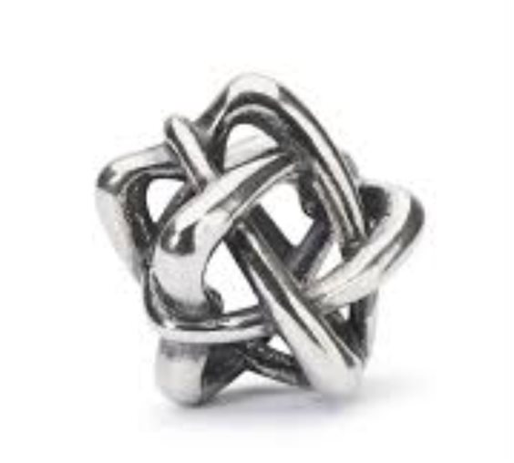 Charm Trollbeads in Argento INTRECCIO DI STELLE - INTRECCIO DI STELLE